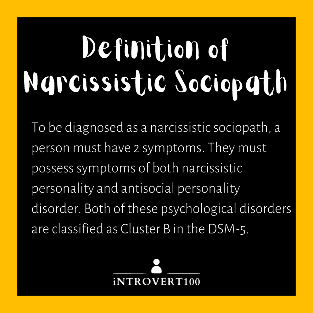 Definition of Narcissistic Sociopath