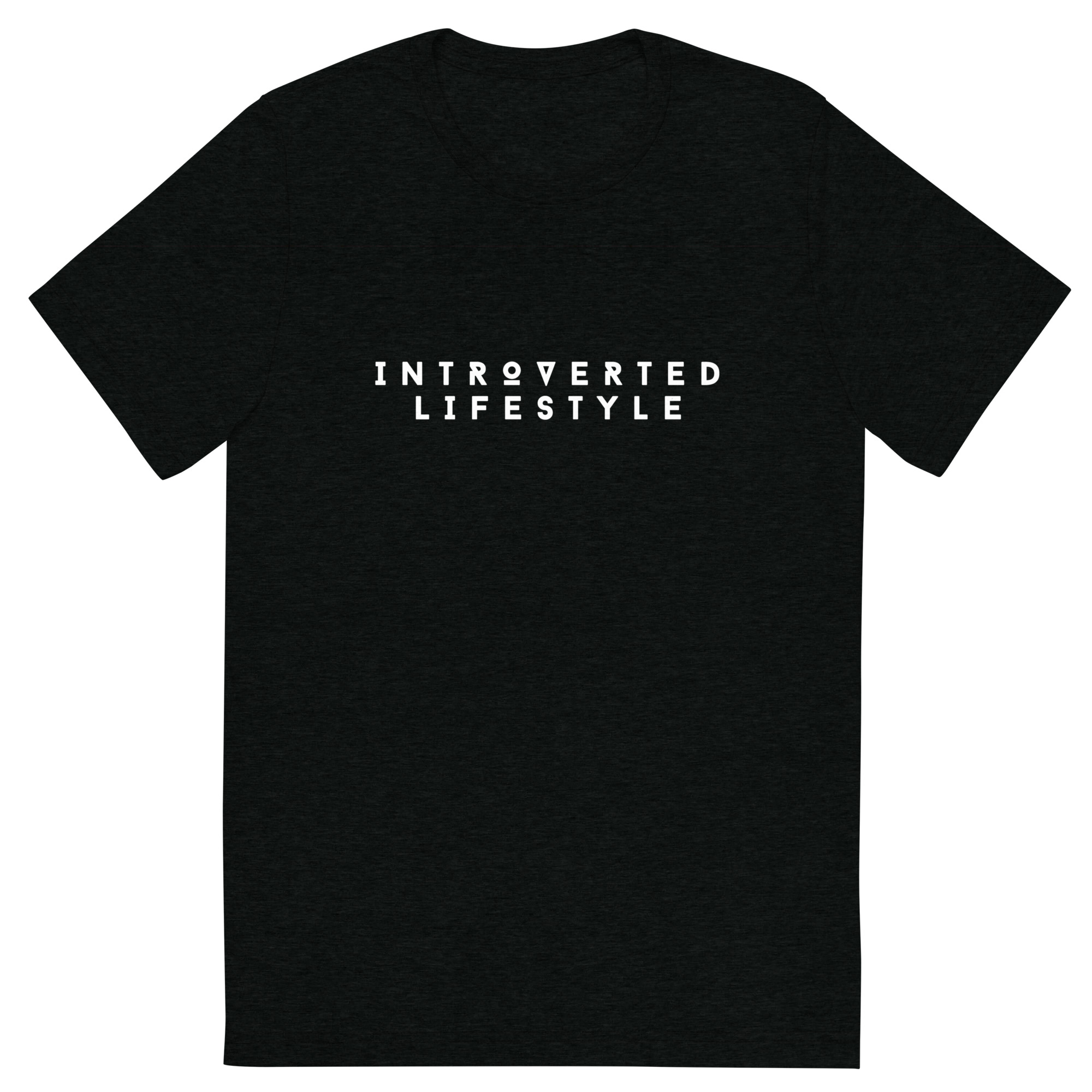 Black Introverted Lifestyle Short Sleeve Unisex T-shirt
